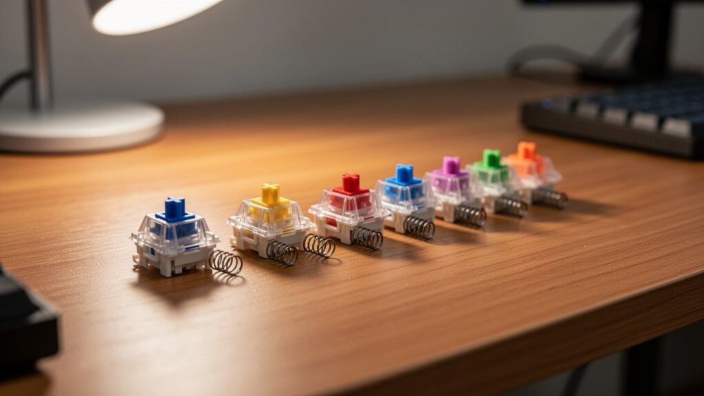 Blue vs Brown vs Red switch differences