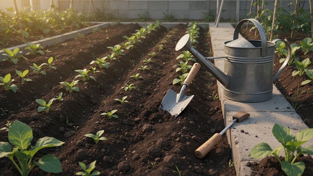 김장무 파종 시기와 텃밭 밭 만들기 기준은?