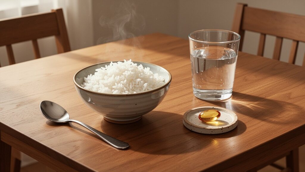 '밥 한 숟가락' 사이에 넣는 식사 중간 복용의 과학