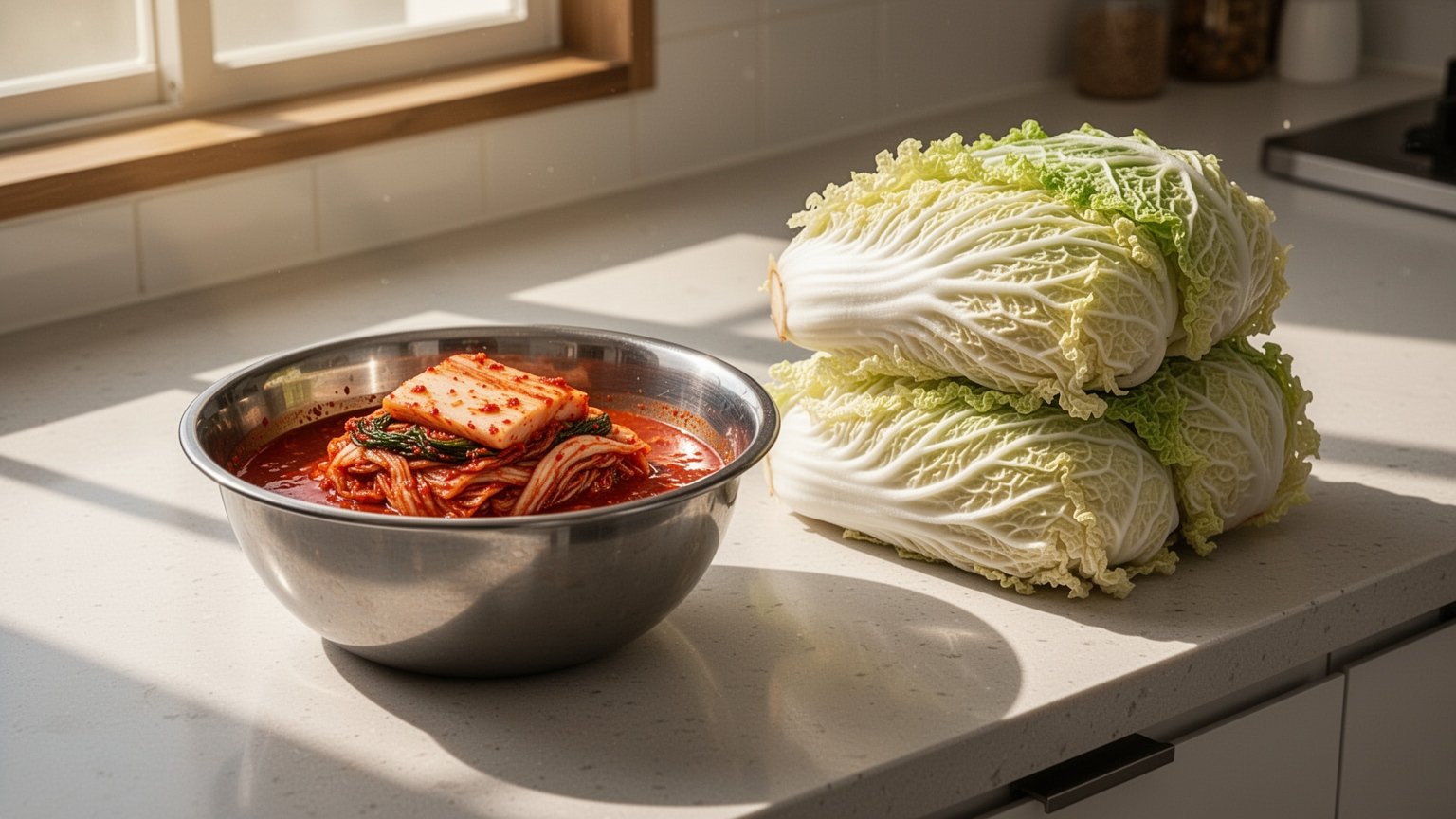 절임배추 20kg(약 7~9포기) 기준 실패 없는 양념 총량과 재료 배합 비율을 정리했습니다. 무채와 부재료 채소를 포함한 7대 3 정석 공식과 농촌진흥청 표준 수치를 확인해 보세요.